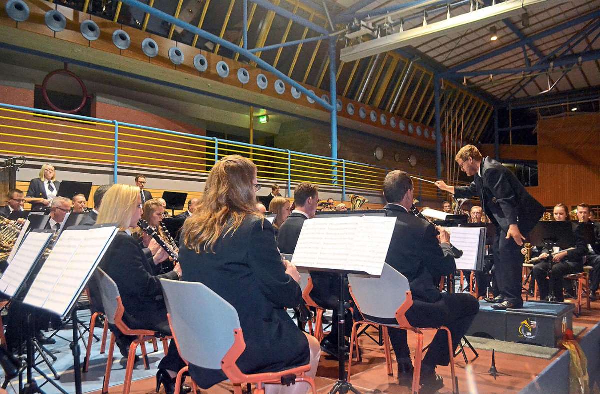 Nach den Reden folgt ab 20 Uhr ein Festkonzert mit den beiden Musikverein Frohsinn Flein und Geislingen (Bild). Foto: Breisinger