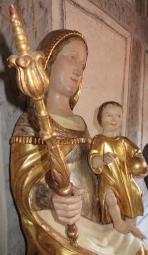 Bei der Marienmatinée in der Annakirche wird auch auf eine alte Marienfigur Bezug genommen, die im alten Pfarrhaus an der Schlosssteige ausgestellt ist. Foto: Sailer Foto: Schwarzwälder Bote