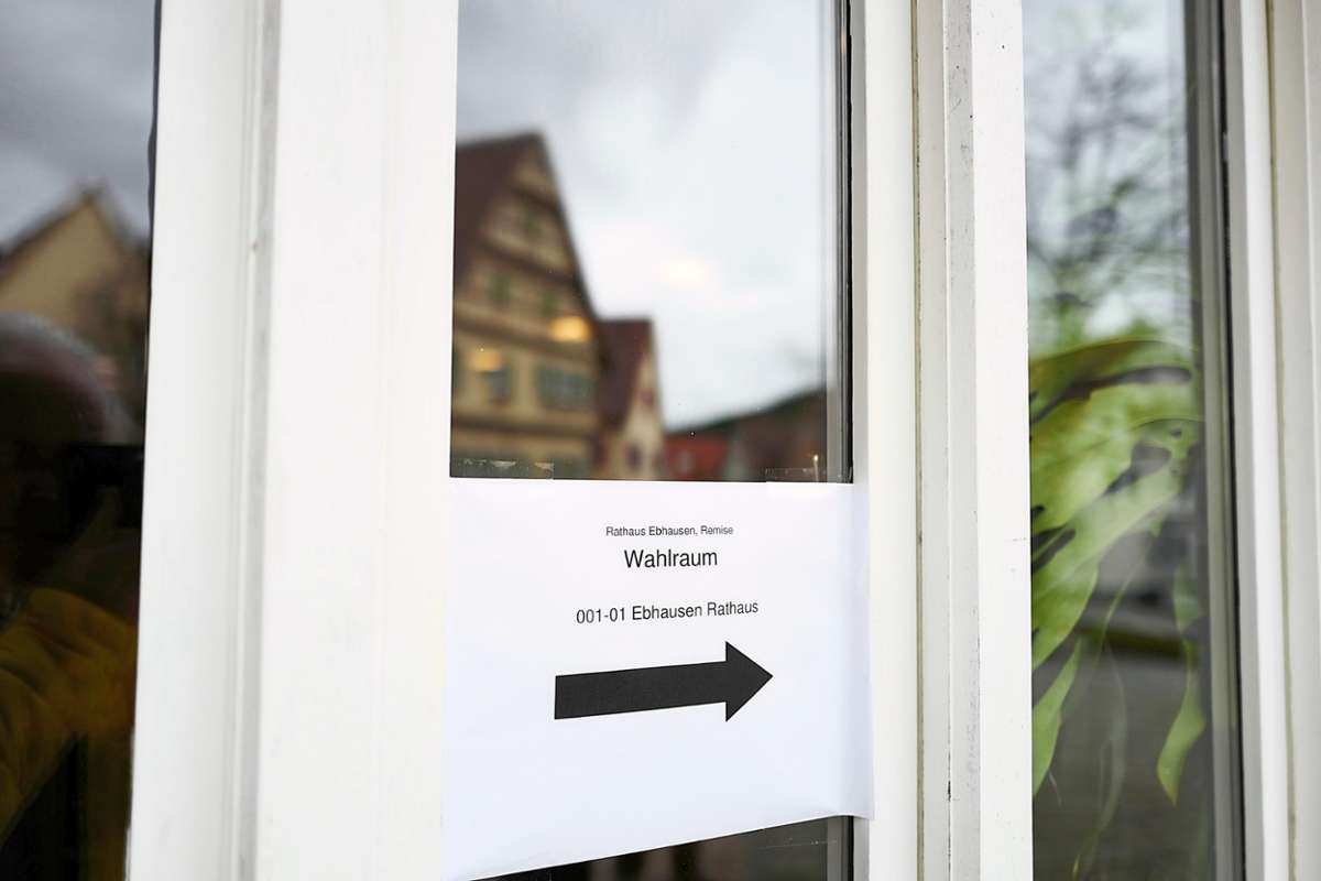 Im Rathaus befand sich eines der Ebhäuser Wahllokale.Foto: Fritsch