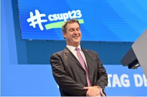 CSU-Chef Markus  Söder hat mit seiner Nominierung als Spitzenkandidat den Wahlkampf eröffnet. Foto: SvenSimon/Frank Hoermann/SVEN SIMON