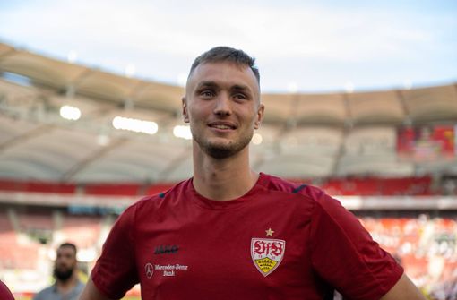 Bleibt er oder geht er? Sasa Kalajdzic hat noch Vertrag beim VfB Stuttgart. Foto: IMAGO/Eibner