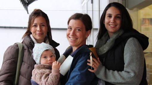 Evelyn Keilbach, Annette Lassel und Nadine Schifmann (von links) wollen Balingen kinderfreundlicher machen. Foto: Thiercy
