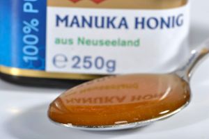 Manuka-Honig ist ein von Honigbienen aus dem Blütennektar der Südseemyrte (Manuka) erzeugter Honig, der traditionell als Naturheilmittel verwendet wird. Foto: Imago/Manfred Segerer