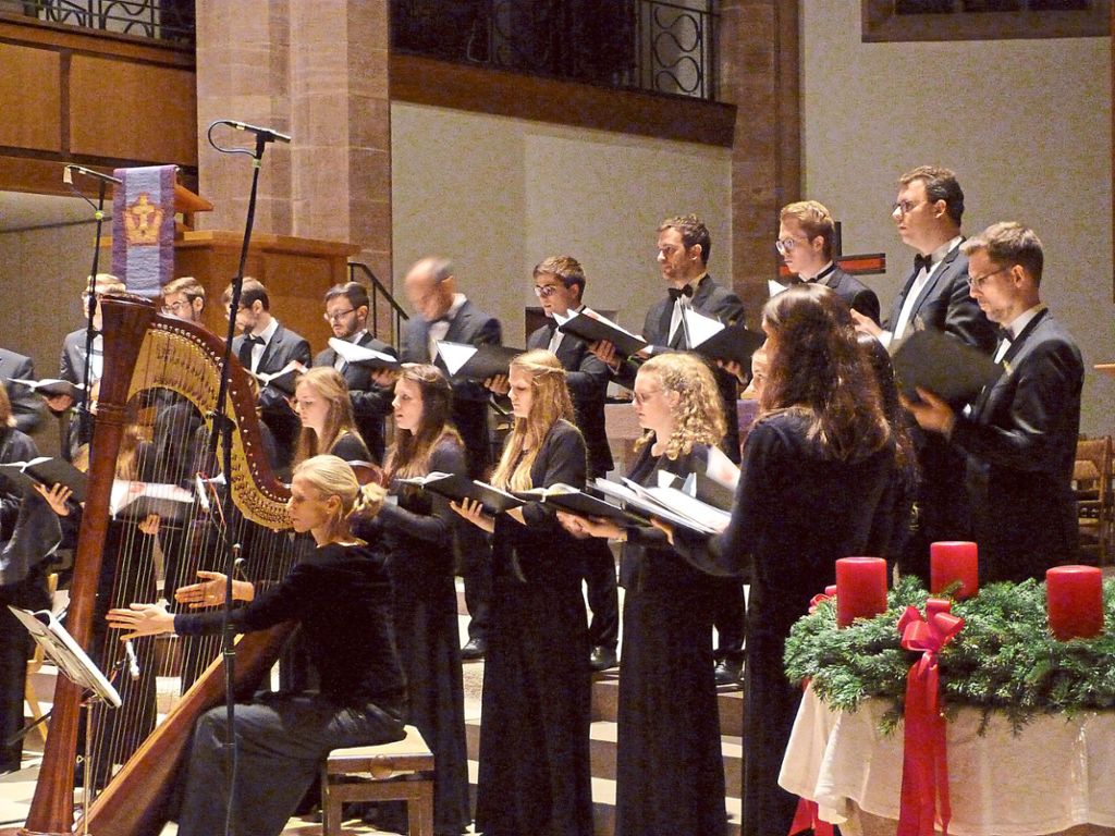 Der Remigius-Kammerchor  erntete für  seine überzeugende Darbietung  lang anhaltenden Applaus.   Foto: Kosowska-Németh Foto: Schwarzwälder Bote