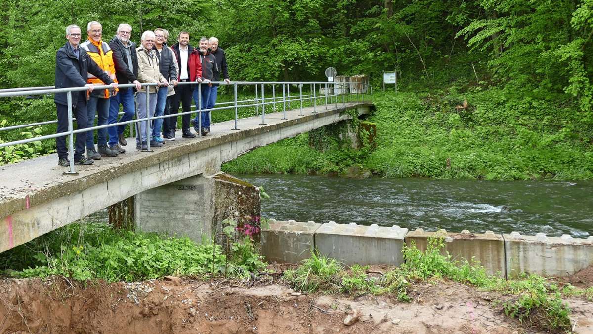 Neue Brücke über die Glatt: Bauarbeiten in Sulz in vollem Gange