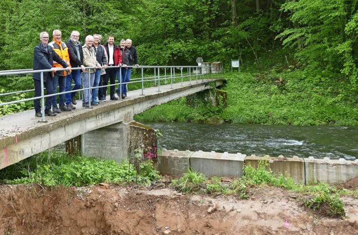Neue Brücke über die Glatt: Bauarbeiten in Sulz in vollem Gange