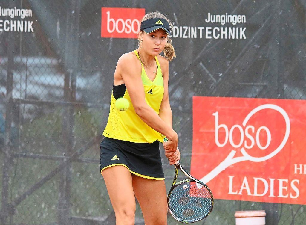 Anna Kalinskaya hat sich am Donnerstag Magdalena Frech zu erwehren.