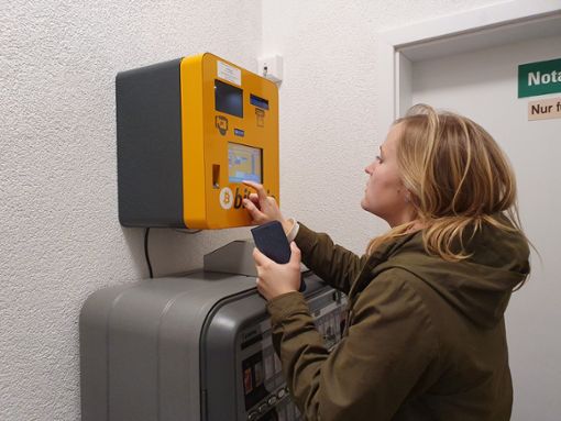 In Schwenningen steht ein Bitcoin-Automat.  Foto: (rh)