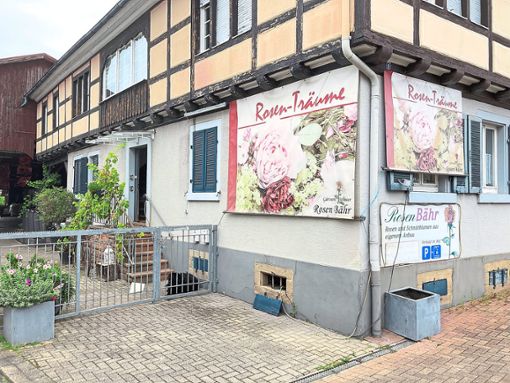 Die Türen des Ladengeschäfts Rosen Bähr in der Friesenheimer Hauptstraße bleiben geschlossen. Foto: Bohnert-Seidel
