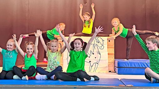 Die Sechs- bis Achtjährigen turnten zum Thema „Pippi Langstrumpf“. Foto: TV Ettenheim