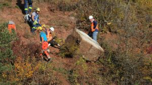 Tödlicher Unfall: A 81 nach Felssturz wieder frei