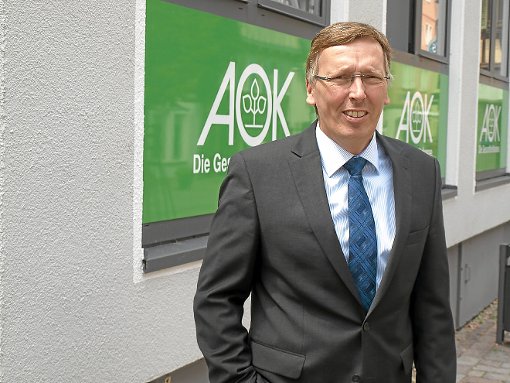 AOK-Geschäftsführer Hartmut Keller will in den kommenden Jahren die Marke von 240.000 Mitglieder übertreffen. Foto: Hölle