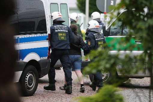 Der mutmaßliche Bankräuber wurde in Gailingen festgenommen. (Symbolfoto) Foto: Eich