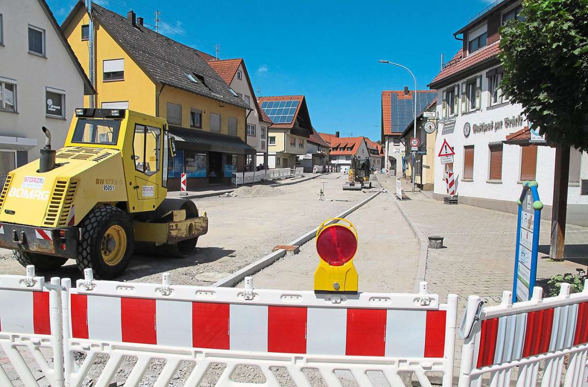 Geislinger Ortsdurchfahrt: Sperrung wird am 31. August abgebaut