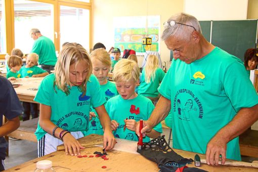 Bei den Ferienspielen Nusplingen/Obernheim wird die Kreativität der Teilnehmer gefördert.  Foto: Weiger Foto: Schwarzwälder Bote