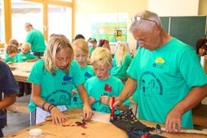 Bei den Ferienspielen Nusplingen/Obernheim wird die Kreativität der Teilnehmer gefördert.  Foto: Weiger Foto: Schwarzwälder Bote