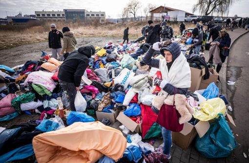 Flüchtlinge aus der Ukraine erreichen Polen. Foto: Kappeler/dpa
