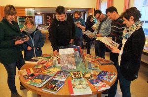 Die Bücherausstellung stieß auf großes Interesse. Foto: Borho Foto: Schwarzwälder-Bote