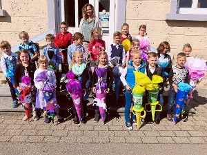 19 Erstklässler sind an der Ringinger Grundschule aufgenommen worden.  Foto: Pfister Foto: Schwarzwälder-Bote