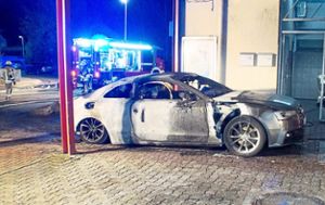 Auch in Remchingen war der Feuerteufel unterwegs. Foto: Gress