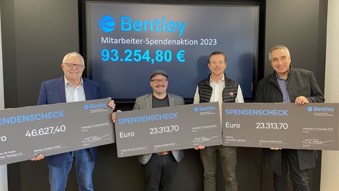 Bentley spendet über 93 000 Euro