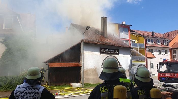 Brand in ehemaliger Bäckerei Gleichauf