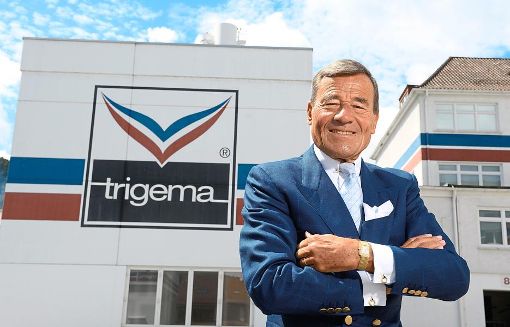 Trigema-Chef Wolfgang Grupp am Stammsitz seines Unternehmens. Seit 1969 führt er das Unternehmen. Foto: Schmidt