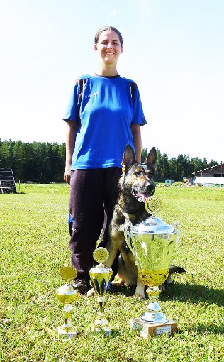 Kerstin Fechtis Luder von Lupus in Fabula ist zum besten Schäferhund gekürt worden. Foto: Frey Foto: Schwarzwälder-Bote