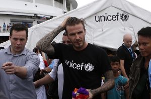 David Beckham reist seit Jahren für Unicef um die Welt. Foto: dpa