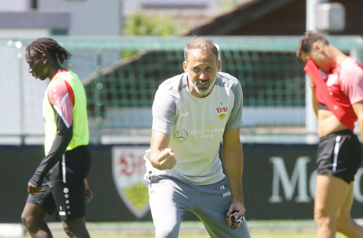 Trainer Pellegrino Matarazzo ist wieder zum Team gestoßen. Foto: Pressefoto Baumann/Hansjürgen Britsch