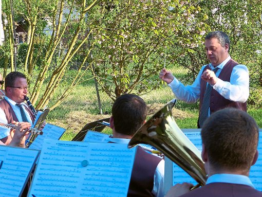 ­Igor Guitbout dirigierte zum ersten Mal die Musikkapelle Kuhbach. Foto: Vögele Foto: Lahrer Zeitung