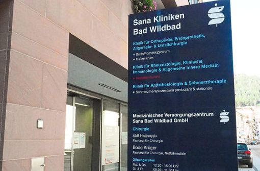 Die Sana Kliniken in Bad Wildbad schließen am 31. Juli. Foto: Mutschler