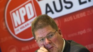Früherer NPD-Chef erklärt seinen Parteiaustritt 