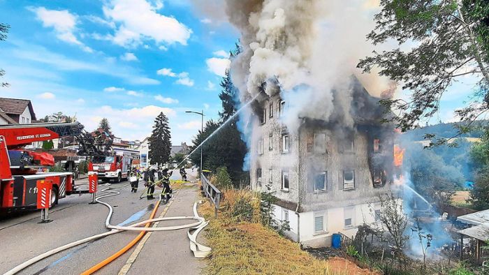 Haus an B 33 in Flammen: Ursache für Brand in St. Georgen steht fest