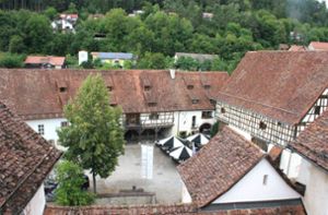 Die Dächer des Wasserschlosses sind mit alten Biberschwanzziegeln eingedeckt. Foto: Steinmetz