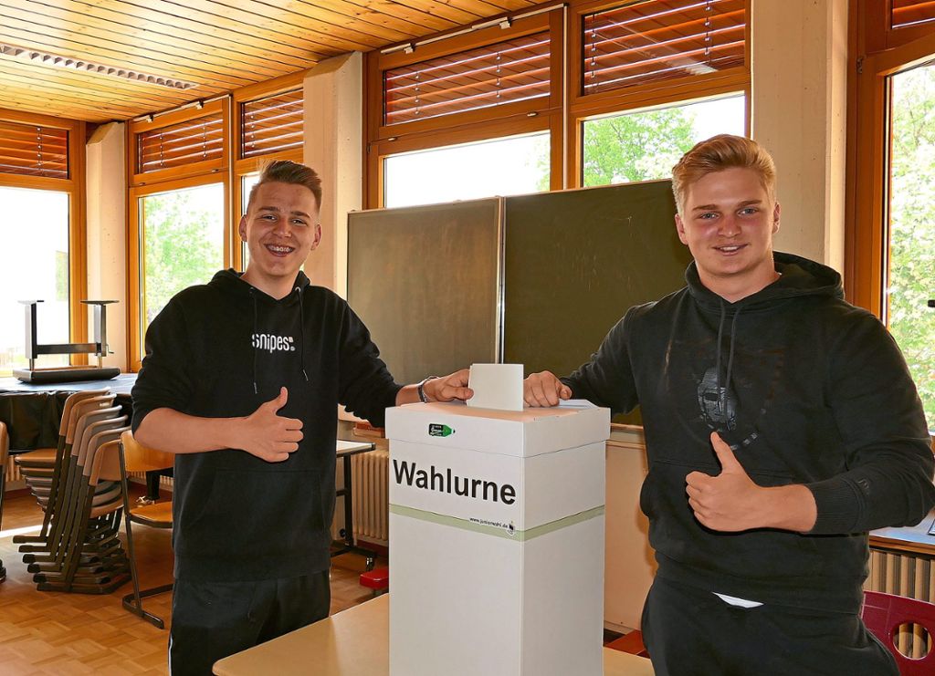 174 Wahlberechtigte wurden in den Klassenstufen 8 bis 10 an die Urne gerufen.  Foto: Tröger Foto: Schwarzwälder Bote