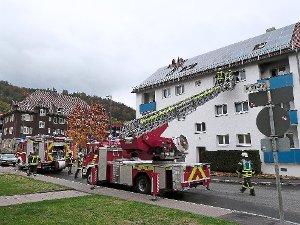 Die Feuerwehr war schnell zur Stelle bei einem Küchenbrand in Horb. Foto: Eyckeler Foto: Schwarzwälder-Bote