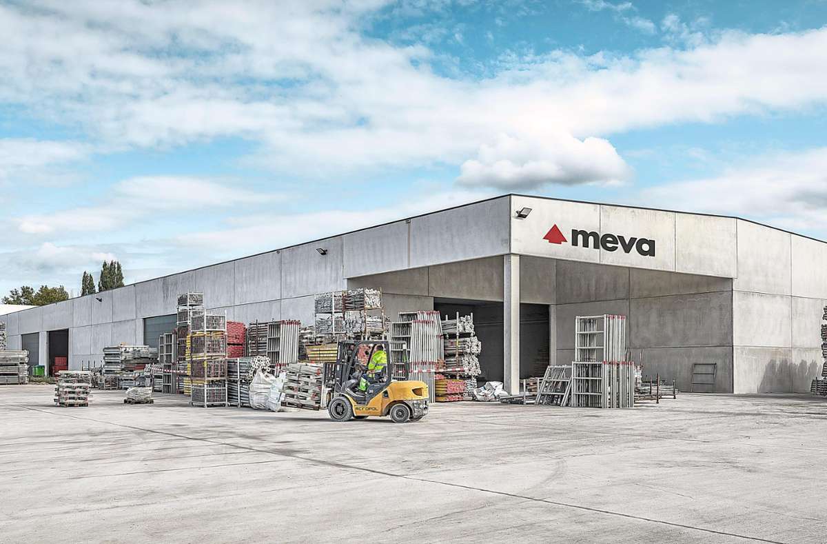 Das neue Meva-Schalungszentrum in Landen/Belgien unterstützt Bauunternehmen in den Benelux-Ländern und umliegenden Regionen. Foto: Meva