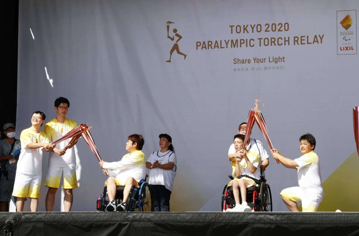 Das Feuer ist an, bald geht es in Tokio mit den Paralympics los. Foto: imago images/Kyodo News/ via www.imago-images.de
