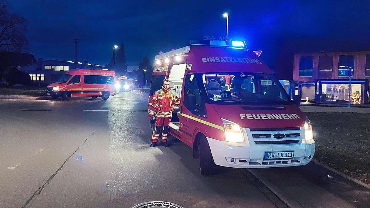 Großalarm im Kreis Rottweil: 63 Feuerwehrleute wegen Gefahrgut im Einsatz