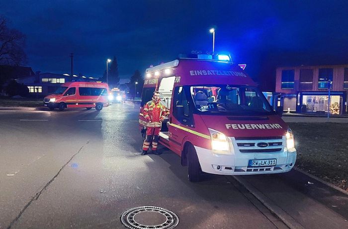 Großalarm im Kreis Rottweil: 63 Feuerwehrleute wegen Gefahrgut im Einsatz