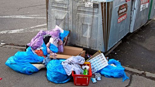 Müll in der Karl-Marx-Straße Foto: Gottfried Schmidt