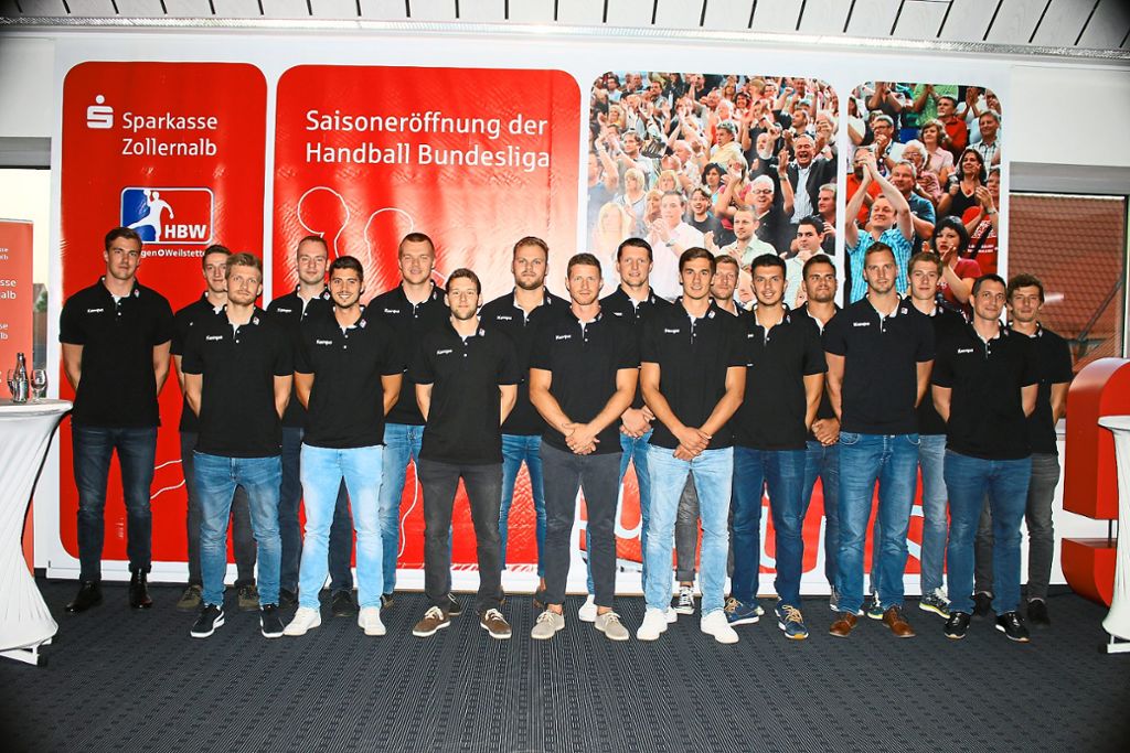 Mit diesem Team will der HBW Balingen-Weilstetten in der 2. Liga vorne mitmischen.