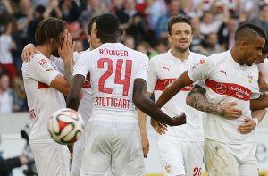 Der VfB Stuttgart treibt die Konkurrenten im Abstiegskampf seit Samstagabend vor sich her. Foto: Pressefoto Baumann