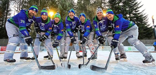 Die Krähenbach Kings wollen bei der Deutschen Meisterschaft im Pondhockey glänzen.  Foto: Gotthard
