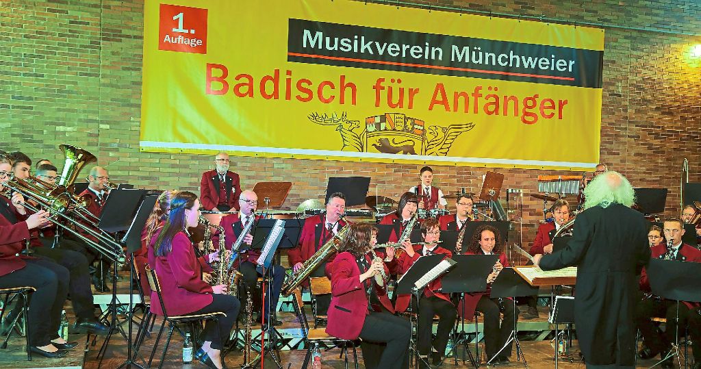 Mit Dirigent Christian Sade an der Spitze haben die Münchweierer Musiker bei ihrem Jahreskonzert einmal mehr überzeugen können.