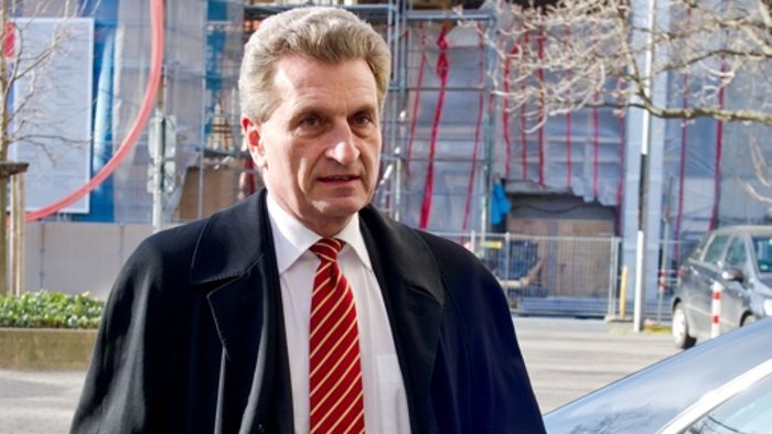 Oettinger spricht sich für Sanktionen gegen Russland aus