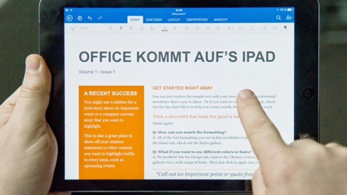 Office-Software kommt aufs iPad