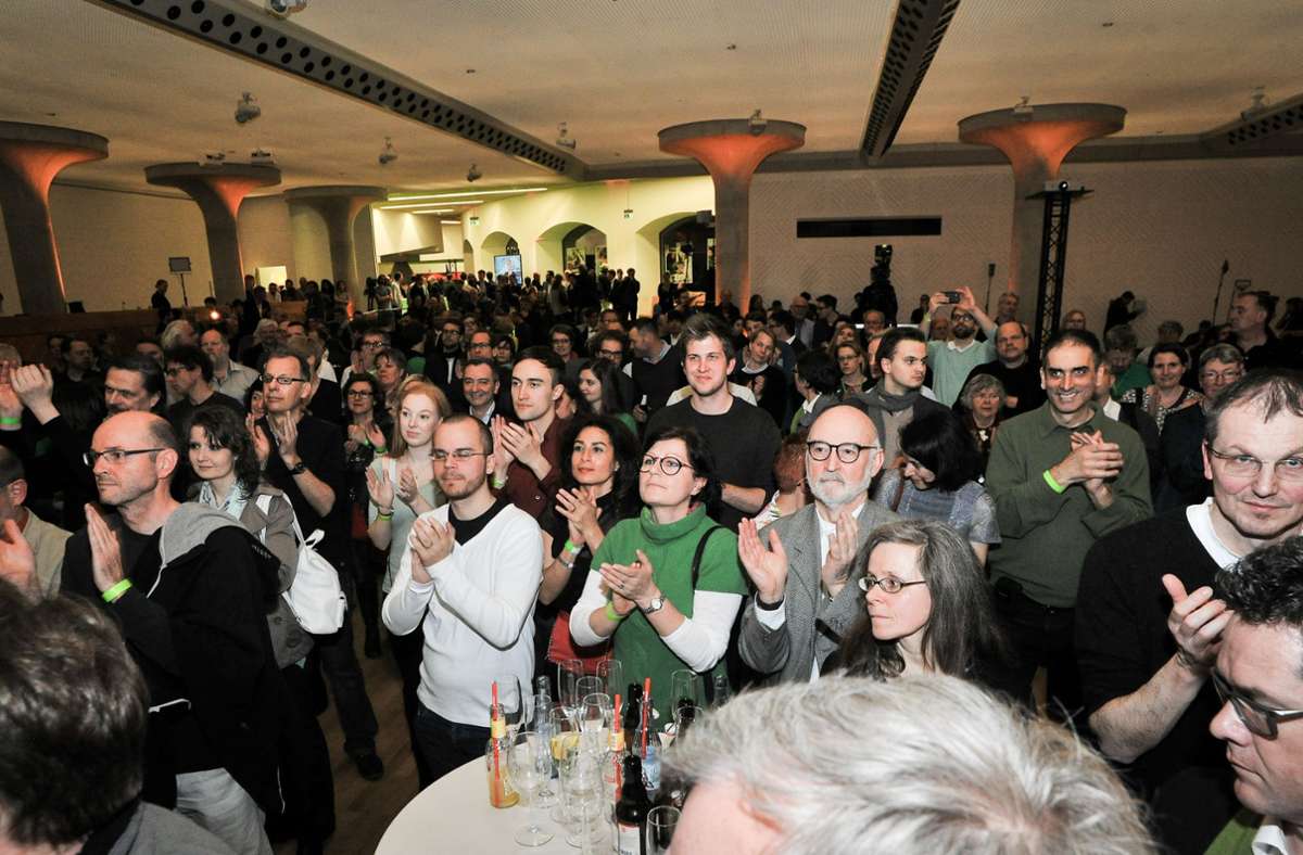 Vor fünf Jahren haben die Grünen ihren Wahlsieg in einem Saal der Staatsgalerie gefeiert. Foto: /Lichtgut/Ferdinando Iannone