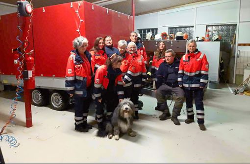 Die Malteser Rettungshundestaffel war erfolgreich in Mühringen im Einsatz. Foto: Isolde Eppler